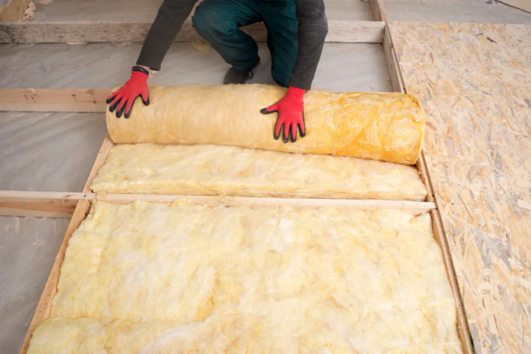 Underfloor insulation guide for steel joists