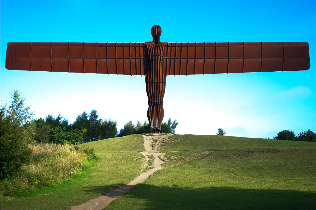 The angel of the north steel sculpture